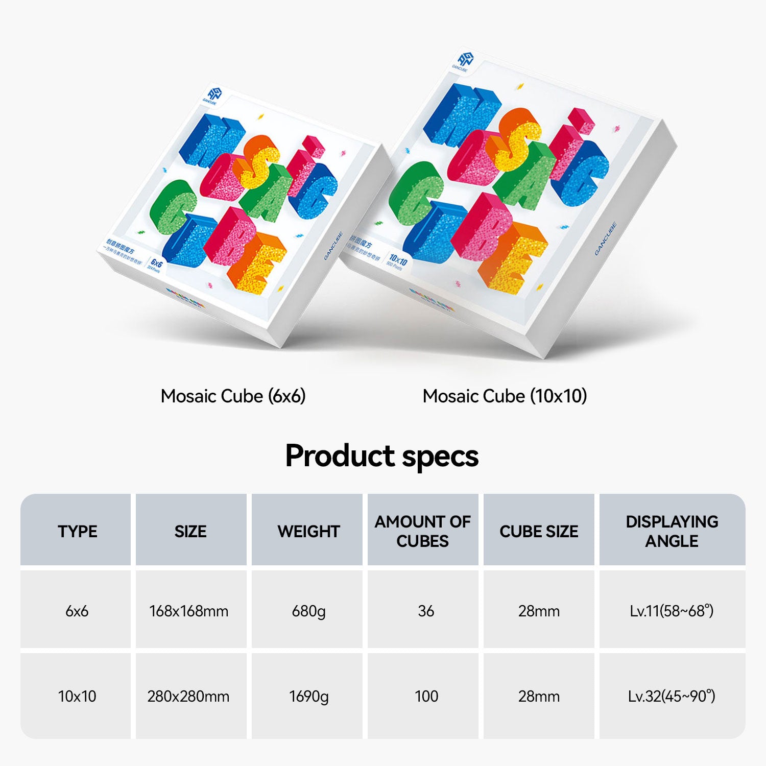 GAN328 Mosaic Cubes