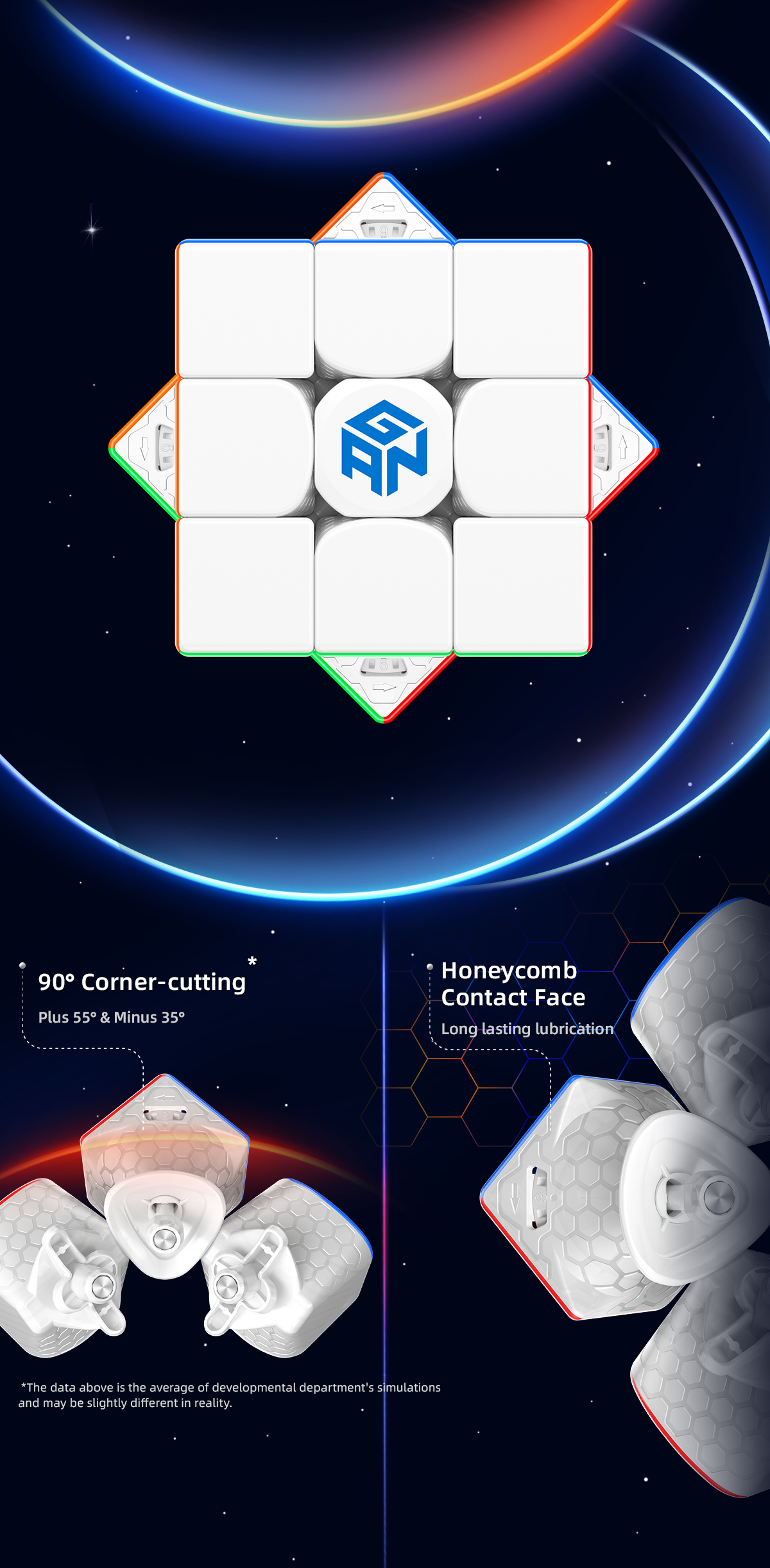 Gan 13 Maglev Fx Rivestito Smerigliato Speed Cube Magnetico - Temu Italy